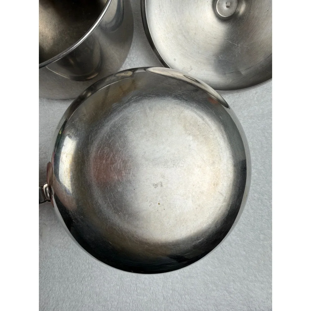 Farberware 2.5 Qt Double Boiler Stainless Steel Aluminum Clad NYC USA Vintage